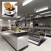 voordelige Kookgerei-Friteuse van 304 roestvrij staal met temperatuurregeling, multifunctionele oliebesparende frituurpan met uitneembaar filtermandje, universele voet voor gasfornuis &amp;inductiekookplaten, frituurpan van