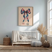  Amerikanische Flagge Schleife Druck – 250 Jahre Amerika Wandkunst Vereinigte Staaten Semiquincentennial Poster USA 250. Jubiläum