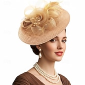 cheap Fascinators &amp; Hats-Derby Fascinator Hat Fascinator Gentlewoman Fancy Dress Women's Masquerade Ascot Horse Racing Festival Adults' Headpiece All Seasons