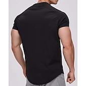 Χαμηλού Κόστους T-shirts και αμάνικα μπλουζάκια για τρέξιμο-Ανδρικά Μονόχρωμο Tricou de Alergat Μπλούζα συμπίεσης Καλοκαίρι Άνοιξη Φθινόπωρο Κοντομάνικο Γρήγορο Στέγνωμα Συμπίεση Ύγρανση Γυμναστήριο προπόνηση Ενεργή εκπαίδευση Ασκηση Θαλασσί Μαύρο Μπεζ