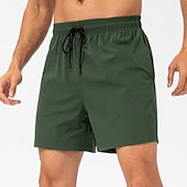 baratos Calções de Banho Masculinos-Homens Calção Justo de Natação Shorts de natação boxer Calção Bolsos Cintura elástica Côr Sólida Tecido Conforto Respirável Curto Casual Praia Natação Férias Moda Azul Preto Sem Elasticidade