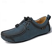 preiswerte Lässige Schnürschuhe-Braune Herren-Freizeitschuhe aus Wildleder, Schnürdesign, leichte, flexible Sohle, klassischer Freizeitstil, geeignet für Alltag und Spaziergänge