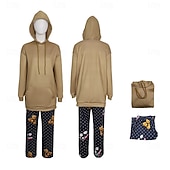  Kpop Inspired Korean Idol Inspired Pop Star Sleepwear Cosplay Costume Virtual Idol for Unisex Kid's Adults' Halloween Carnival Daily