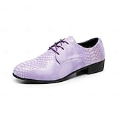 voordelige Derby Schoenen-Blauwe herenschoenen met krokodillenprint, vetersluiting, bovenkant van imitatieleer, modieuze luxe stijl, geschikt voor stijlvolle mannen bij feestjes en speciale gelegenheden.