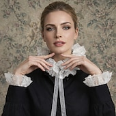 economico Accessori e altro-Retrò Vintage Rococò Vittoriano Collare staccabile Principessa Gentildonna Pizzo Costume Per donna Carnevale Halloween Fiera Rinascimentale Adulti Altri Accessori