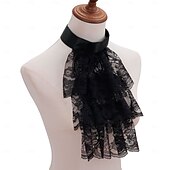 cheap Accessories and More-Retro Vintage Rococo Victorian Detachable Collar Princess Gentlewoman Lace Fancy Dress Women's Carnival Halloween Renaissance Fair Adults More Accessories