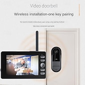 economico Impianti videocitofonici-Videocitofono con display HD da 4,3 pollici per interni, angolo di visione grandangolare di 170°, audio bidirezionale, registrazione automatica delle immagini