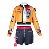  Zainspirowane K-popem Zainspirowany koreańskim idolem Gwiazda popu Kostium Fantazyjne przebranie Wirtualny idol for Damskie Doroślu Halloween Karnawał Spektakl Comic Con Anime Expo