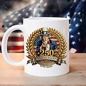 economico Tazze e tazzine-Tazza patriottica per il 250° anniversario degli Stati Uniti, tazza da caffè in ceramica per il cinquantenario, America 250 1776-2026, regalo per il giorno dell'indipendenza del 4 luglio per uomini e