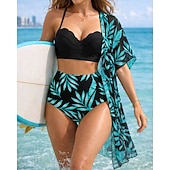 halpa Surfing Tankinit ja Bikinis-Naisten Bikinisetit Uimapuku uimapuvut Trooppinen Peitolla UV suoja Elastinen Hihaton Uima-asut Uimapuku Lainelautailu Sukellus Uinti Kesä