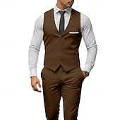 Χαμηλού Κόστους Γιορτή διακοπών-Ανδρικά Σμόκιν Κοστούμια για πάρτι Πάρτι Μαύρο Λευκό Χειμώνας Εφαρμογή Κλασικό Πέτο Επίσημο Μονόχρωμο Κατά παραγγελία εφαρμογή Σετ 2 τεμαχίων