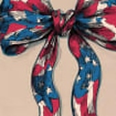  Amerikanische Flagge Schleife Druck – 250 Jahre Amerika Wandkunst Vereinigte Staaten Semiquincentennial Poster USA 250. Jubiläum