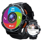 baratos Smartwatch-Relógio inteligente Lokmat Appllp 6 Pro de 1,54 polegadas com 4G LTE, pedômetro, lembrete de chamadas, monitor de sono, compatível com Android e iOS, unissex, GPS, chamadas em modo mãos-livres, controle de mídia, IPX-4, 51 mm.