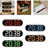 halpa Älykkäät koristevalot-Monitoiminen herätyskello langattomalla latausalustalla yöpöydälle, pikalataus, kaksoisherätys ja torkkutoiminto, moderni digitaalinen kello kotitoimistokäyttöön