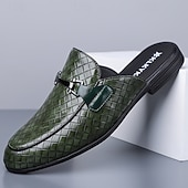 Недорогие Мужские клоги и мюли-Мужские красные лоферы из искусственной кожи, с текстурой под крокодиловую кожу, без шнурков, элегантная свадебная обувь, для торжественных случаев.