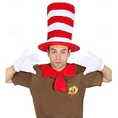 cheap Accessories-Cat Gloves Hat More Accessories Classic Storybook Character Storybook Characters Cosplay for Unisex Adults' Halloween Carnival Book Week Performance Educational Dress Up
