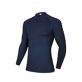 economico T-shirt e Canottiere da Corsa-Per uomo Tinta unita T-shirt da corsa Maglia a compressione Maglia da corsa Primavera Autunno Manica Lunga Asciugatura Rapida Compressione Traspirante Allenamento in Palestra Allenamento attivo