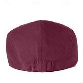 olcso Férfi kalapok-Férfi Vadászsapka Vörösbor Fekete Poliészter Butik 1920-as évek divatja Szabadtéri Egyszínű / Sima szín Kényelmes