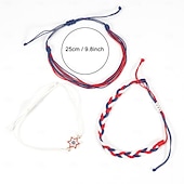  250e anniversaire des États-Unis Bracelet Occasionnel Adulte Unisexe Jour de l'Indépendance / 4 Juillet 4 Juillet Soirée Performance Se déguiser