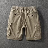 levne Klasický-Pánské Náprsníkové kalhoty Šortky s kapsami Kraťasy Neformální šortky Kraťasy Acid Wash Kapsy Elastický pas Bez vzoru Pohodlné Nad kolena Ležérní Venkovní Streetwear Módní Šik ven Černá Námořnick