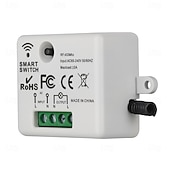 levne Chytré vypínače-Bezdrátové dálkové ovládání AC220V 1kanálový spínač s učením kódu, zapnutí/vypnutí 433 MHz