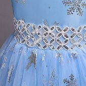 cheap Flower Girl's Dresses-Flower Girl Dress Girls' Formal Dress Wedding Attire Party Wedding Formal Formal First Communion Dress Zipper Mesh Solid Color Sleeveless Crew Neck White Pink 4 years+