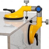 levne Nábytek-bezešvý švový upevňovač s nastavitelnými vakuovými přísavkami 90-270 stupňů pro vyrovnání spojů švů, profesionální nástroj pro instalaci pevných desek na žulu, kámen, mramor, desky, oranžová