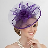 economico Fascinatori &amp; Cappelli-Cappello Fascinator affascinante Gentildonna Costume Per donna Mascherata Ascot Festival delle corse di cavalli Adulti Copricapo