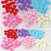 cheap Gifts-500 Artificial Rose Heads Valentine's Day Decorative Rose Bear Accessories Wedding Decorations