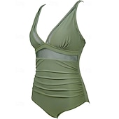 お買い得  ワンピースラッシュガード-女性用 ラッシュガード 水着 ワンピース 花 ソリッド レオプリント UVプロテクション 弾性ある ノースリーブ スイムウェア 水着 サーフィン 潜水 水泳 夏