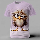  Per uomo Animale Divertente Maglietta Manica Corta maglietta Stampa 3D Girocollo Camicia Esagerato Designer Feste Ferie Blu Giallo Viola Estate Primavera Abbigliamento S M L XL XXL XXXL