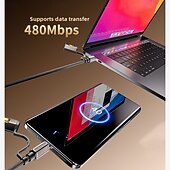 お買い得  充電ケーブル-240W 4-in-1フラッシュライト点火マルチ機能データケーブル2パックApple 17 Proファーウェイシャオミ3.94フィート対応