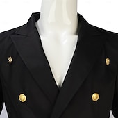  Renaissance Steampunk Coat Jacket Tailcoat Long Sleeves Prince Elf Nobleman Fancy Dress Men's Royal Steampunk Event / Party Masquerade Adults' Coat