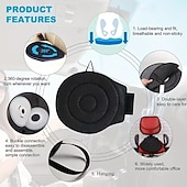 halpa Ajoneuvopalvelu-360 astetta kääntyvä auton istuintyyny, jossa on pehmeä polyesterineulottu kangas, kevyt ja kannettava muotoilu, tarjoaa mukavaa tukea kaikkina vuodenaikoina ajoneuvossasi ja mahdollistaa helpon