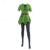 abordables Disfraces para hombres-Peter Pan Traje de cosplay Disfraz de fiesta temática Personaje clásico de cuento Cosplay for Hombre Mujer Chico Niños Adulto Carnaval Mascarada Semana del Libro