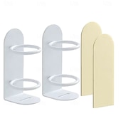 baratos Arrumação e Organização-Conjunto de 2 porta-escovas de dentes de parede, organizador de chuveiro sem furos com espaço para lâmina de barbear, design ergonômico durável, acessório de banheiro que economiza espaço para casa e