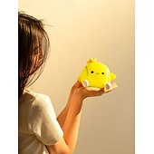 billige Dekorative lys-Tennis nattlampe i silikon med kran, myk LED-nattlampe med berøringskontroll, 2 dimbare nivåer, øyevennlig glød, oppladbar nattlampe til barnerom, søt gave til tenniselskere