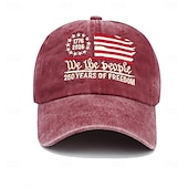  Cappellino da baseball Bandiera Americana Retrò Vintage Eredità Patriotico 1776-2026 per Unisex Adulti Stampa 3D  per Giorno dell'Indipendenza / 4 Luglio 4 Luglio All'aperto Casual Quotidiano Parata