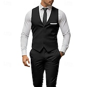 Χαμηλού Κόστους Γιορτή διακοπών-Ανδρικά Σμόκιν Κοστούμια για πάρτι Πάρτι Μαύρο Λευκό Χειμώνας Εφαρμογή Κλασικό Πέτο Επίσημο Μονόχρωμο Κατά παραγγελία εφαρμογή Σετ 2 τεμαχίων
