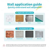 abordables Pegatinas de pared-Geométrico Adhesivos de Pared Sala de estudio / Sala de niños y jardín de infantes, Removible / Pre-pegar Vinilo Decoración hogareña Tatuajes de pared 1 PC