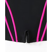 tanie Rash guardy One Piece-Damskie Standard Kostiumy kąpielowe Plus Size Jednoczęściowe rashguardy Strój kąpielowy Blokowanie kolorów Zapiąć na zamek błyskawiczny Ochrona UV Elastyczny Bez rękawów Kąpielówki Body Surfing