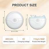 abordables Cuidado Personal &amp; Salud-Cortauñas eléctrico para adultos mayores, 3 velocidades, potente cortauñas automático con pulidor, luz LED, recargable, para uñas de pies y manos.