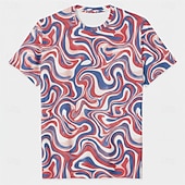  Патриот Как у футболки Футболка с рисунком США Ретро Патриот Как у футболки 1776-2026 для Универсальные Взрослые 3D печать  для День независимости 4 июля