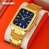 economico Orologi al quarzo-SKMEI Da uomo Orologio al quarzo Minimalista Moda Casual Affari Calendario Impermeabile Ora mondiale Decorazione Acciaio Guarda