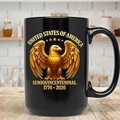 economico Tazze e tazzine-Tazza per il 250° anniversario degli Stati Uniti, regalo patriottico, tazza da caffè in ceramica per il cinquantenario, 17762026, America, 250° anniversario dell'indipendenza, regalo per uomini e