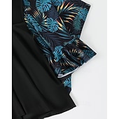 Недорогие Рашгард One Pieces-Жен. Стандартный Рашгард Купальные костюмы больших размеров Танкини и бикини для серфинга тропический Застегнуться УФ-защита Эластичный Длинный рукав Купальники Серфинг Дайвинг Плавание Лето