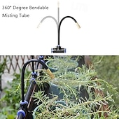 economico Innaffiamento e irrigazione-sistema di raffreddamento a nebulizzazione per esterni con ugelli di nebulizzazione regolabili a 360°, sistema di irrigazione e irrigazione automatico per giardino, patio, serra, raffreddamento e umidificazione