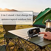 Недорогие Кабели для мобильных телефонов-Складная подставка, кабель для передачи данных, зарядный кабель 2-в-1, регулируемая по углу наклона подставка, кабель для быстрой зарядки и синхронизации данных для смартфонов, планшетов, ноутбуков и