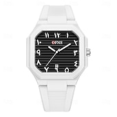 Недорогие Кварцевые часы-Мужчины Кварцевые Крупный циферблат Мода Наручные часы Светящийся Дайвинг Календарь Силикагель Часы