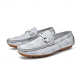 economico Mocassini casual-mocassini da uomo in similpelle viola: comode scarpe casual slip-on da indossare tutti i giorni e per eventi rilassati